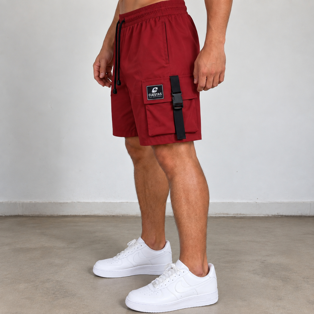 Short Bermuda Cargo em Tactel com Elastano estilo Mauricinho Acima Do Jhoelo