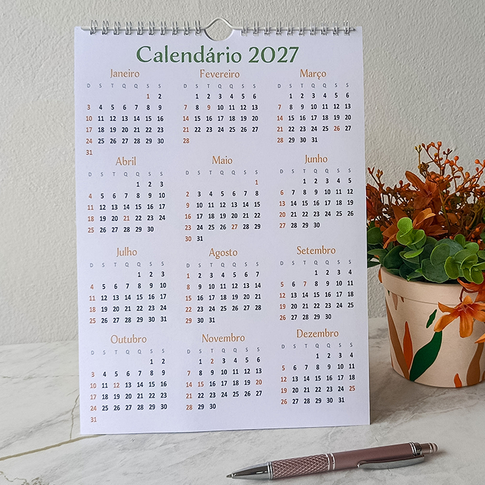 Calendário de Parede Florescer — imagem 2 de 2