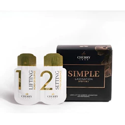 Kit Laminação de Cílios e Sobrancelhas Cherry Lash Simple Step 1 e 2 Profissional