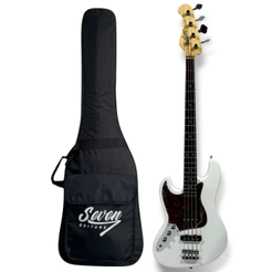 Contrabaixo J.bass Seven Canhoto Sjb-47 LH - WH Branco C/Bag