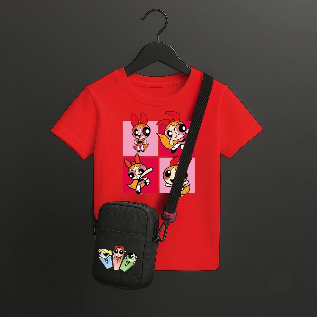 Camiseta Florzinha Estampada Com Personagem Pronta Para Entrega Modelo Casual Confortável Para Uso No Dia A Dia