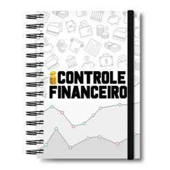 Caderneta Controle Financeiro Preto e Branco Dados Caderno Anotações Minhas Finanças