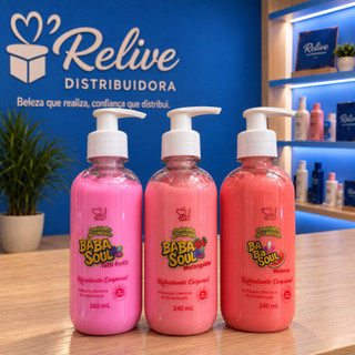 Kit 03 und Hidratante Coporal BABASOUL - SOUL - 240ml - Cheirinho de Chiclete Nutrição Pe…