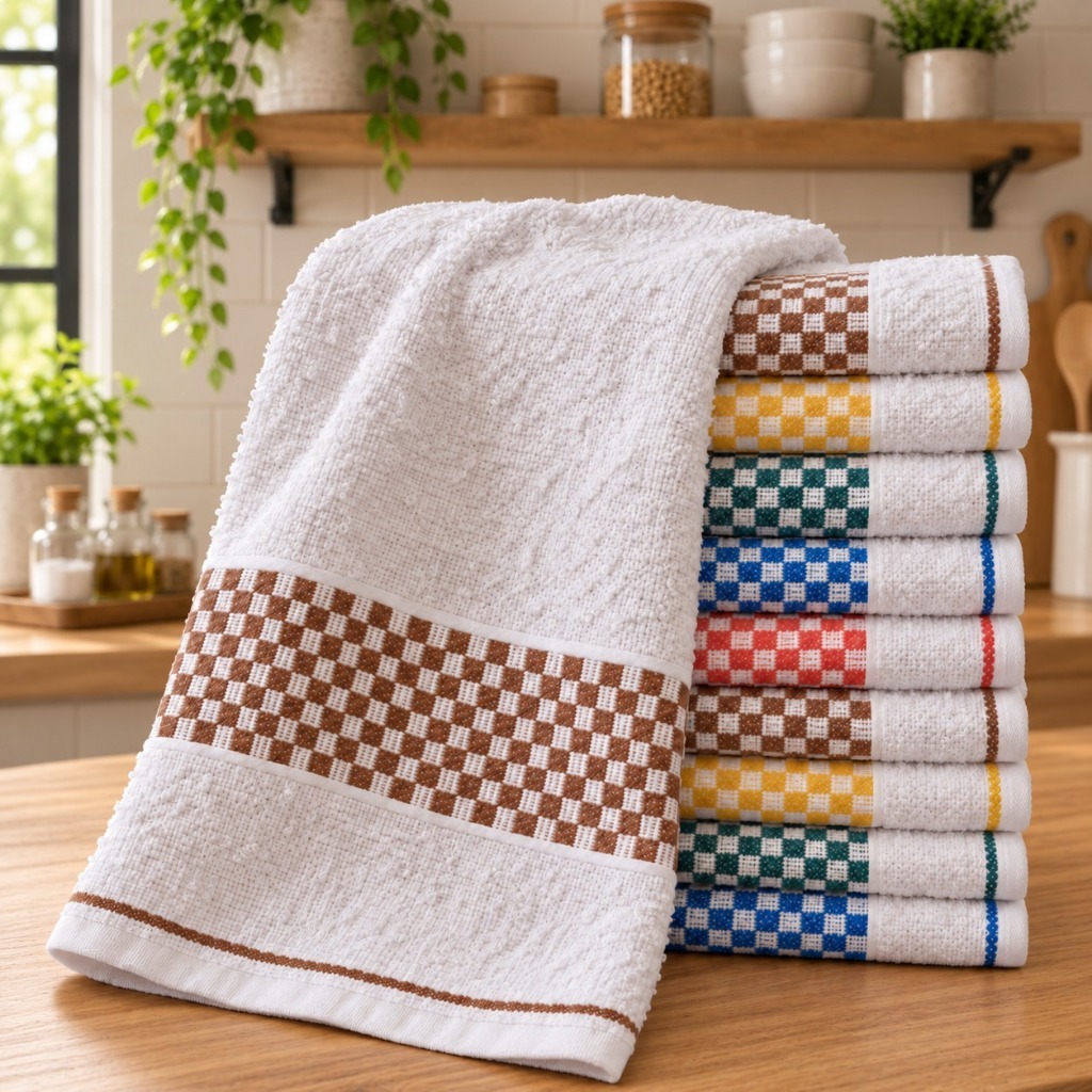Kit Panos de Prato/Copa Premium Algodão Atoalhada Toalha Cozinha