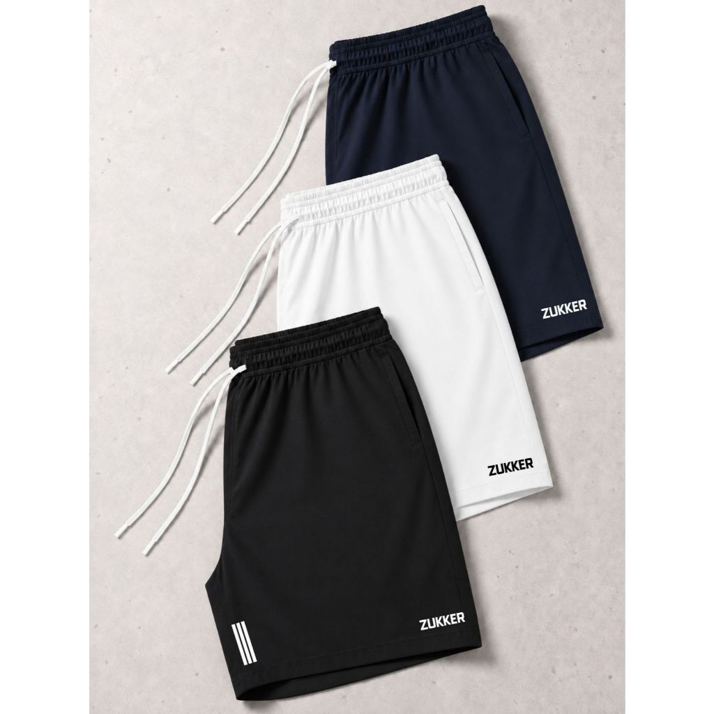 Kit 3 Short Tactel Masculino Bermuda Elastano Academia Praia Treino Cordão Bolso Básico Casual Oferta