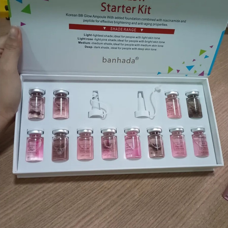 Bb Glow Starter Kit Sérum para peles rosadas - 12 Ampolas de 8ml