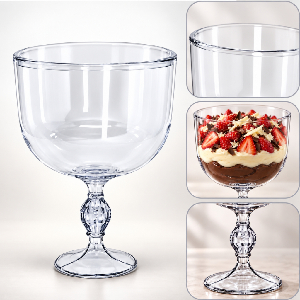 CAIXA C/ 12 TAÇA AMERICANA EXCLUSIVE LSC 1,250 ml SOBREMESA NATAL S/TAMPA .// (CHOCO)