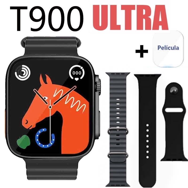 2026 Novo T900 Ultra Smartwatch Relógio Inteligente Bluetooth Monitoramento De Saúde Exercício Contagem