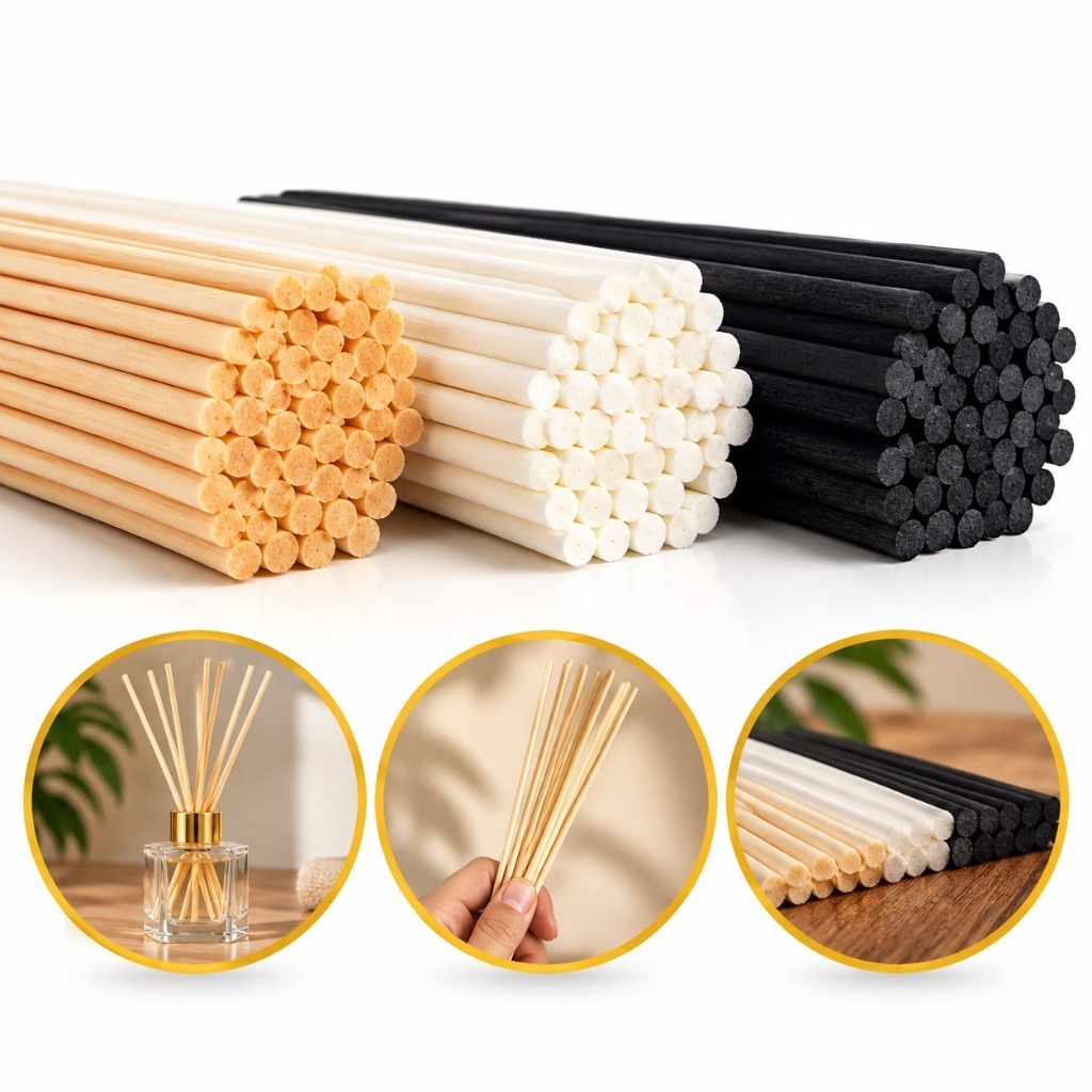 Kit 10 Varetas Fibra de Algodão 25cm para Difusor Aromatizador de Ambiente