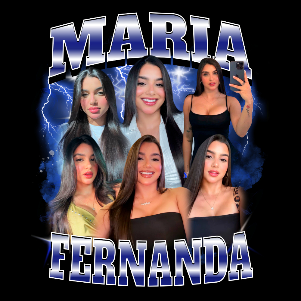 Camiseta personalizada com Seu Nome, Foto e Frase Namorados Presente Algodão — imagem 2 de 2