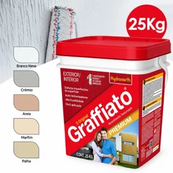 Textura Graffiato 25Kg Antimofo Interno Externo Hidrorepelente Durabilidade Resistência Hydronorth