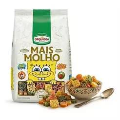 Macarrão Do Bob Esponja Orquídea Linha Mais Molho 400g Massa Divertida Infantil Com Ovos E Vegetais
