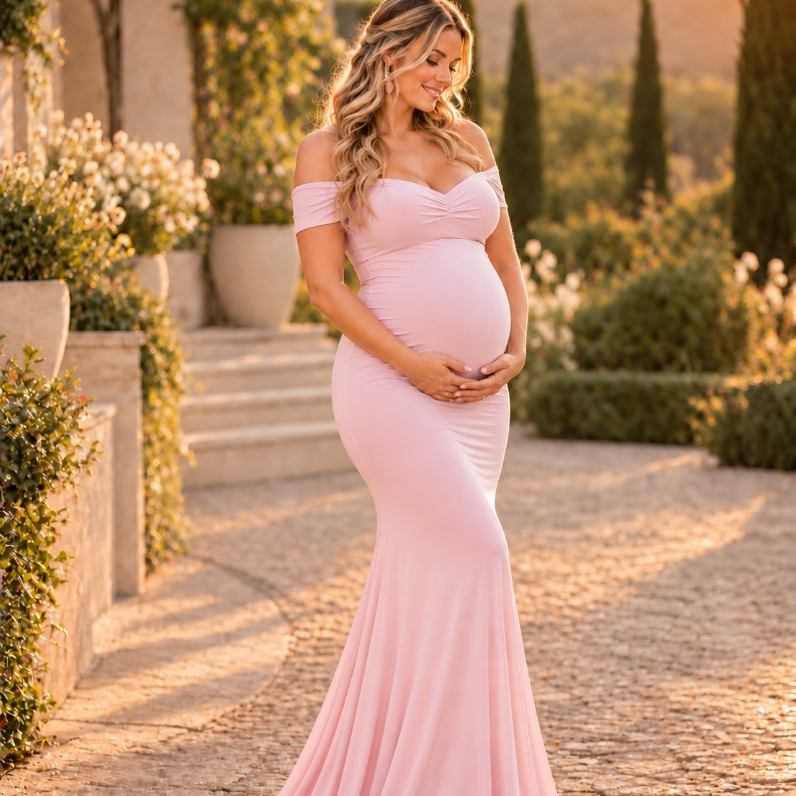 Vestido Princesa Gestante, Ensaio Fotográfico, Gravida G05 — imagem 2 de 2