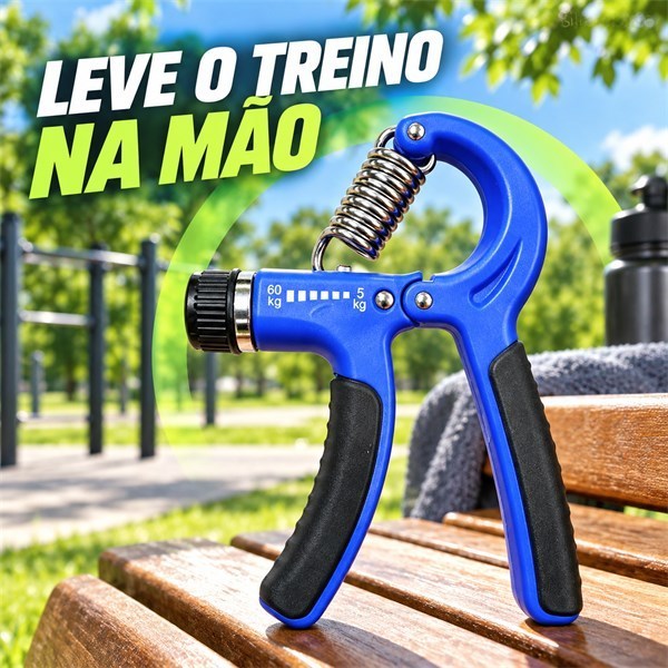 Haltere de Mão Ajustável 5-60kg Reabilitação de Pegada Ergonômico Carga Progressiva para Fisioterapia Casa e Viagens