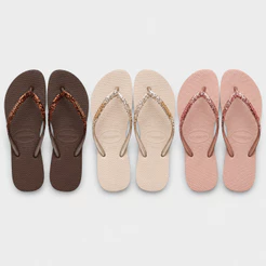 Chinelo Havaianas Slim Glitter II Feminino Original