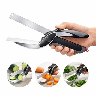 Tesoura Culinária Clever Cutter Alimentos Cozinha Premium Picar Cortar Legumes Vegetais