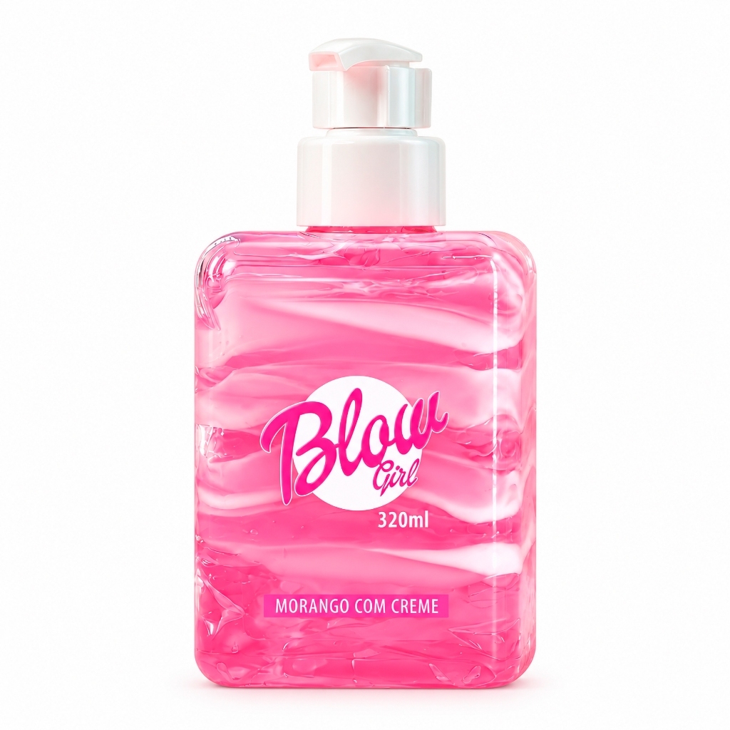 Blow Girl Hidratante Corporal Aveludado Bifásico Gel e Creme Morango Doce Pele Cheirosa Oficial