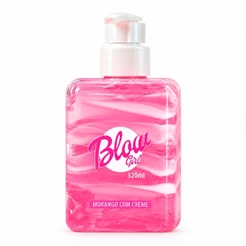 Blow Girl Hidratante Corporal Aveludado Bifásico Gel e Creme Morango Doce Pele Cheirosa Oficial