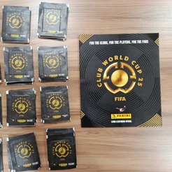 Kit Álbum Mundial de Clubes FIFA 2025 Panini + 480 Pacotes de Figurinhas Lacrados