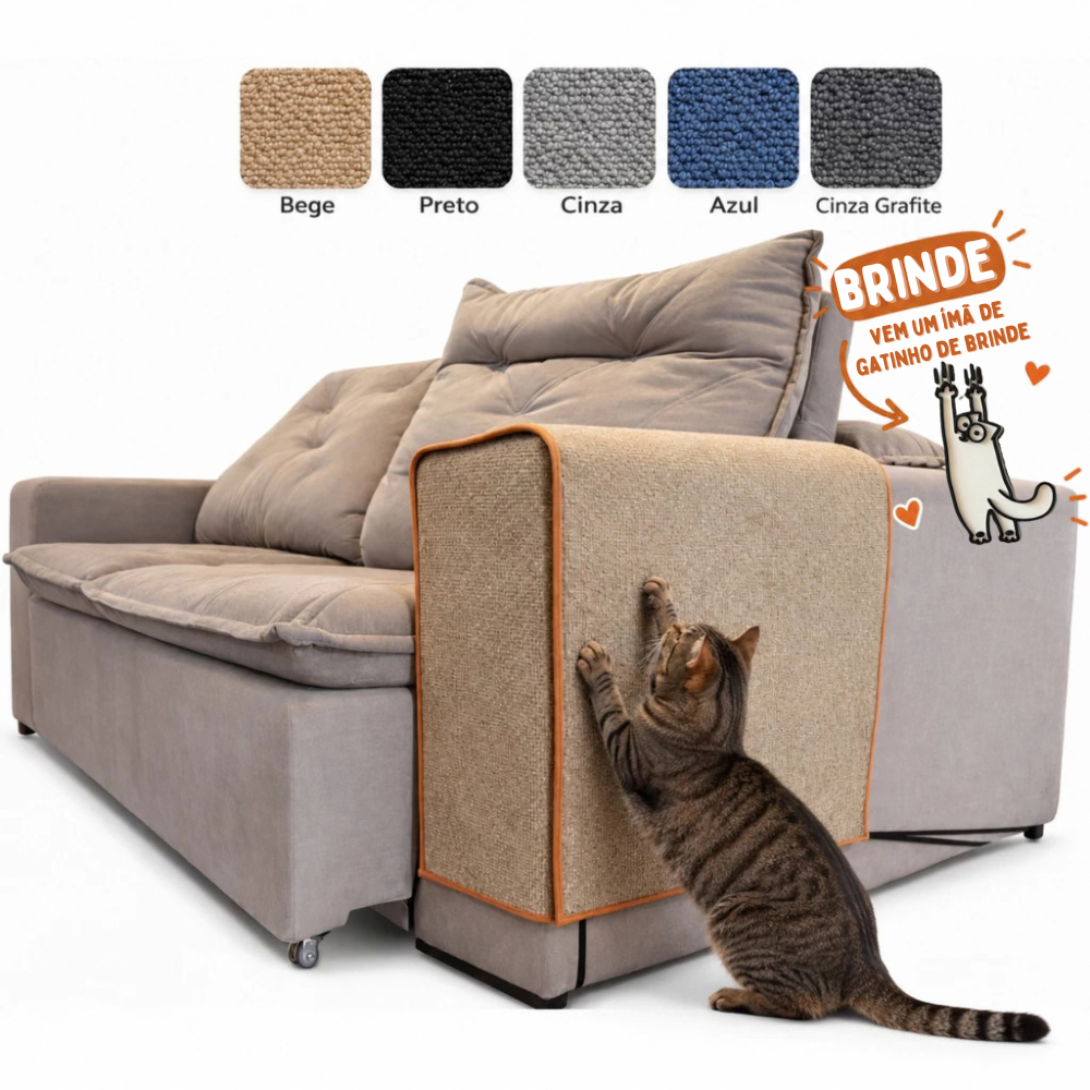 Arranhador para Gatos Protetor Sofá Canto Grande Anti Arranhões Pet Proteção Premium Resistente