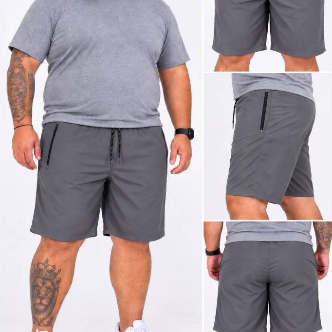 Bermuda Masculina Tactel com Elastano Plus Size G1 ao G6 - Bermuda Casual Confortável para Praia e Dia a Dia. — imagem 2 de 2