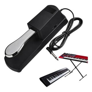 Pedal Universal Sustain Inversor Polaridade Teclado Digital
