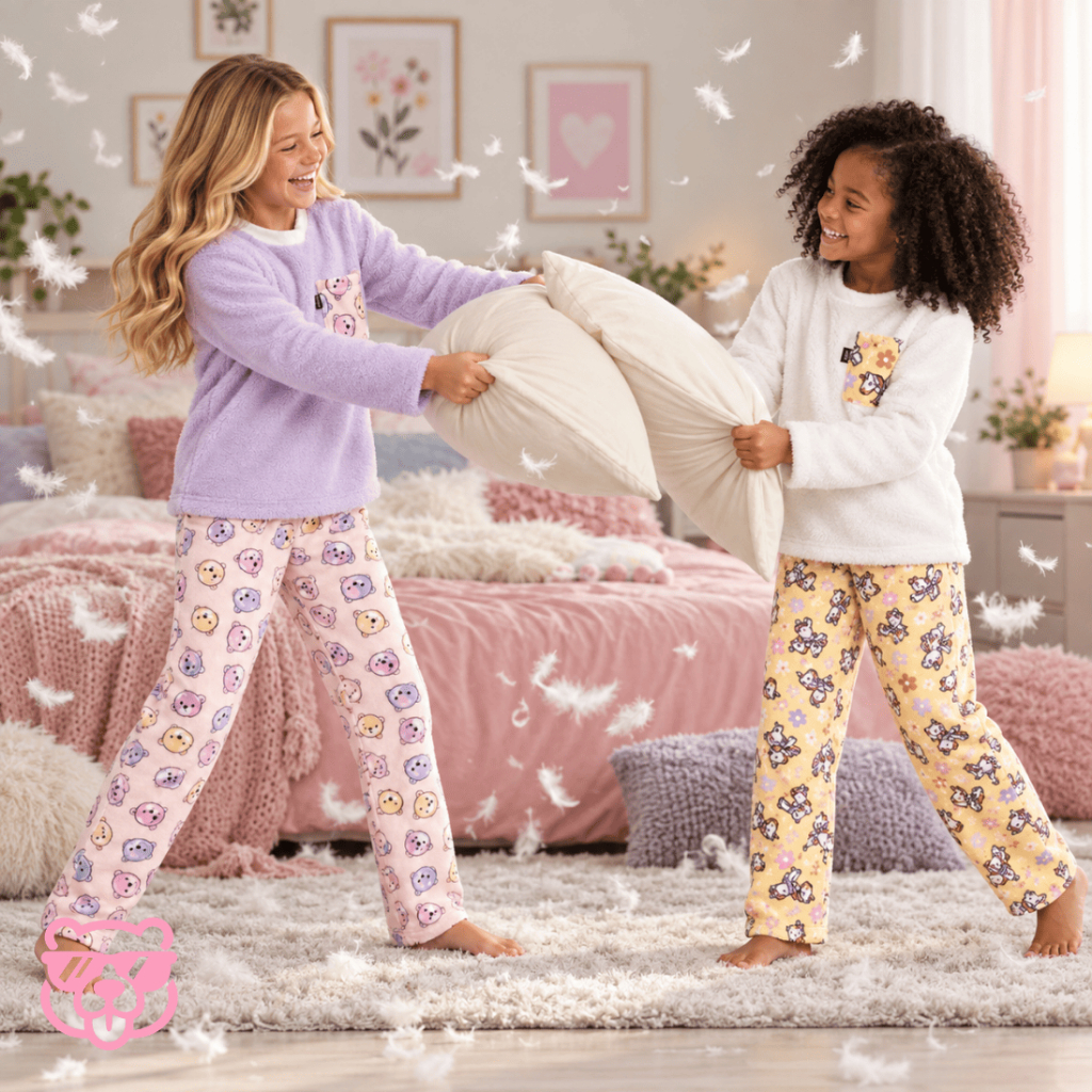 Conjunto Pijama Infantil Fleece Inverno Quentinho Ultrasoft Criança Escola Menina