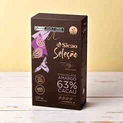 Chocolate Seleção Amargo 63% Cacau - 1,01 Kg - 1 unidade - Sicao - Rizzo