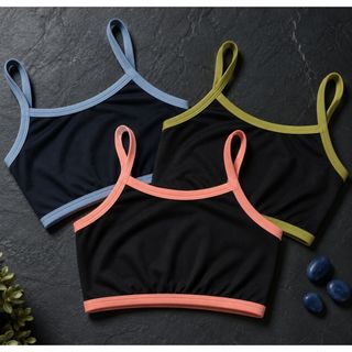 Kit 3 tops Femininos Casual Versatil Top para academia e dia dia feminino