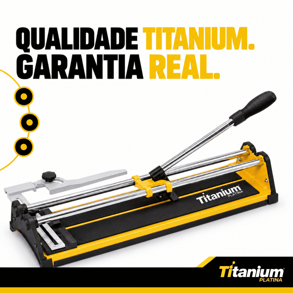 Cortador de Pisos e Azulejos Manual 600mm – Titanium Platina — imagem 2 de 2