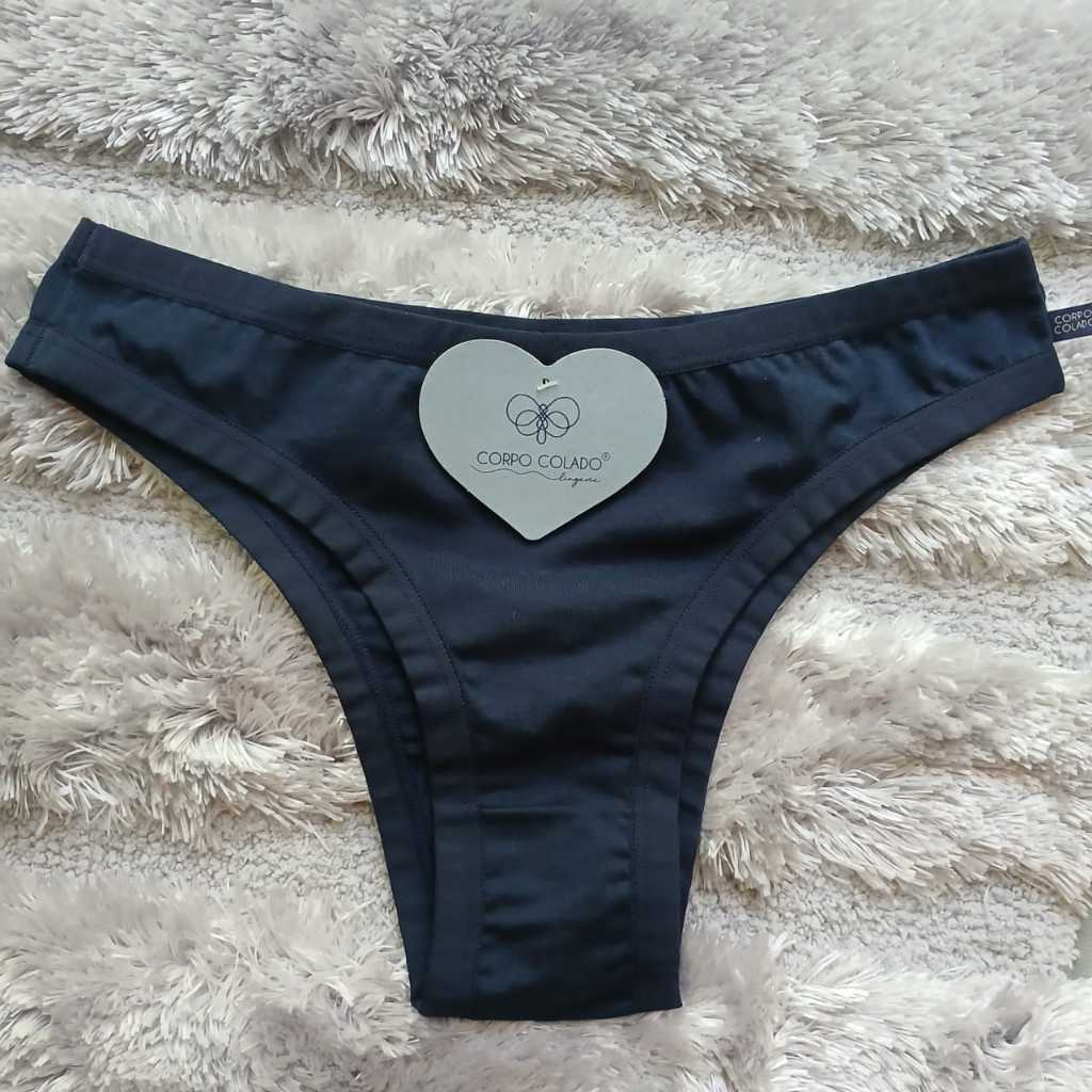 kit  com c/ 3  calcinha feminina adulto de algodão modelo tanga confortavel e estilosa (CORPO COLADO )Original