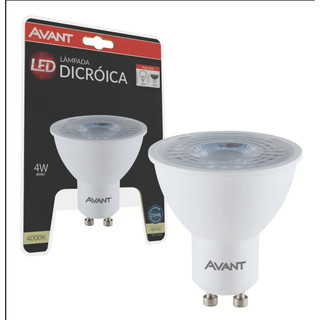 Kit 10 Lâmpadas Led Dicróica 4,8w Gu10 4000k Cor da luz Branco-neutro