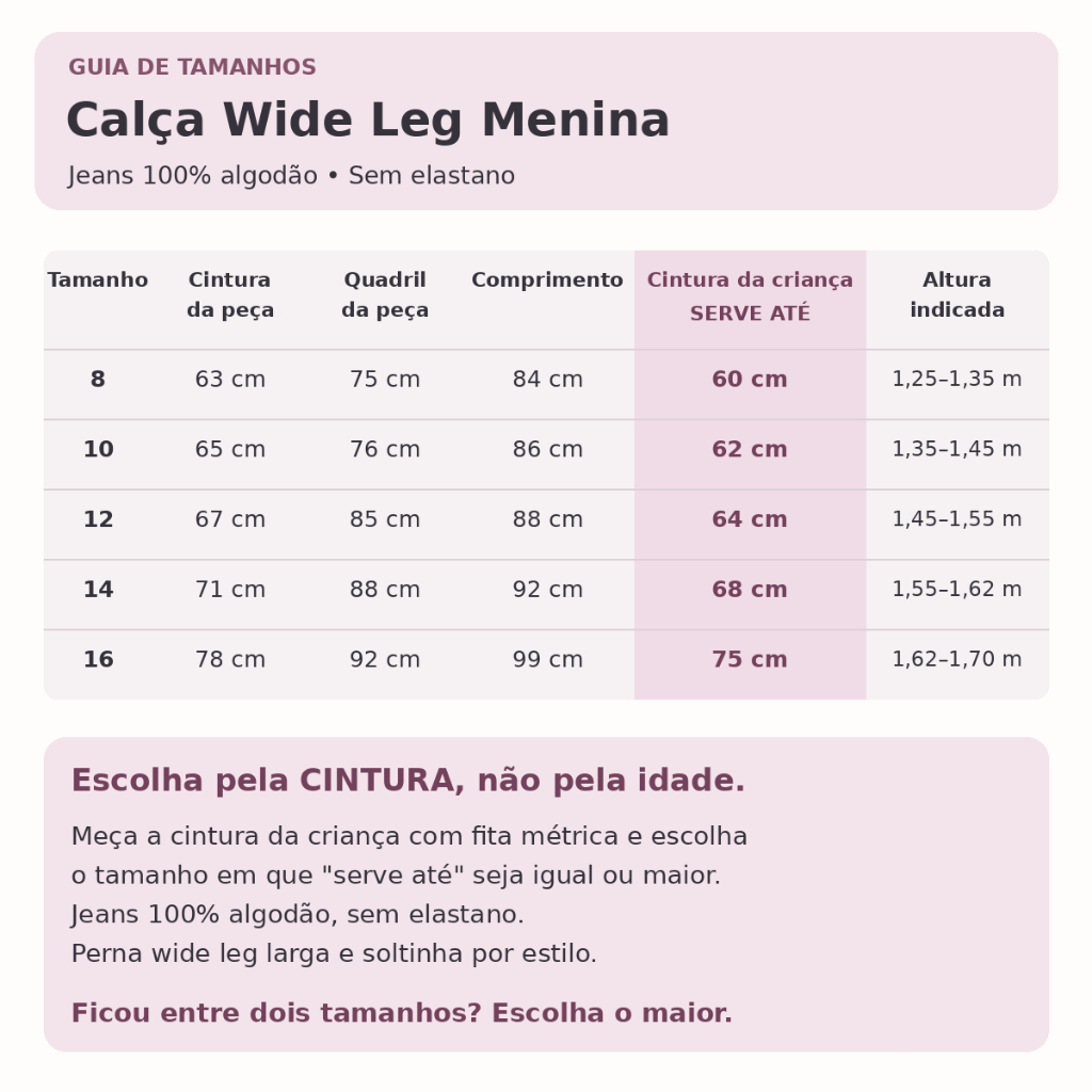Calça Jeans Premium Feminina Juvenil Wide Leg Pantalona menina — imagem 2 de 2