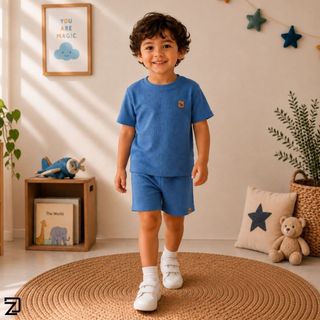 Conjunto Infantil Menino Blusa e Shorts Verão