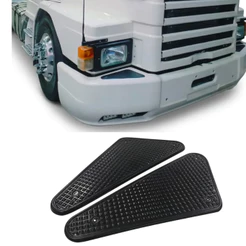 PAR DE TAPETE PISANTE ANTI-DERRAPANTE PARA-CHOQUE CAMINHÃO SCANIA 112 113 142 BICUDO