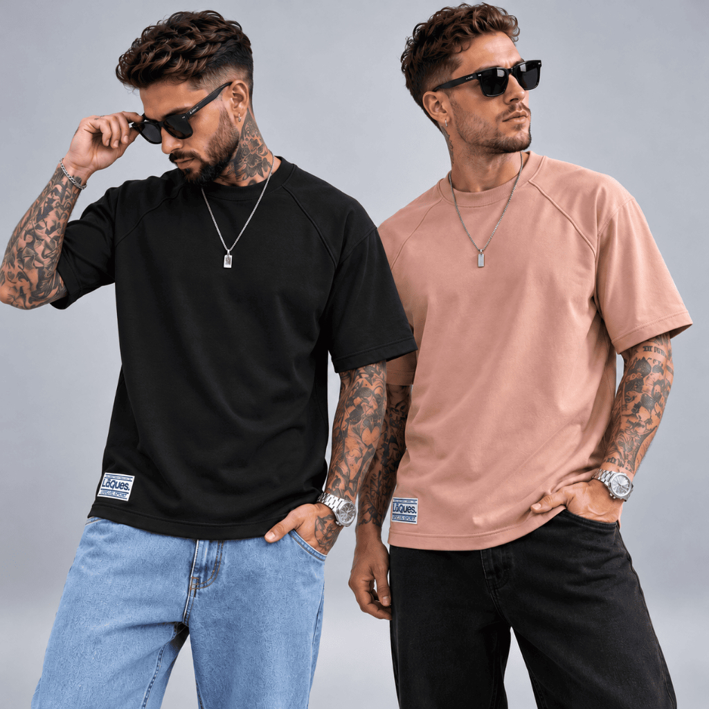 Camiseta Oversized Premium Adulto Streetwear 100% Algodão Gola Canelada Modelagem Americana Unissex