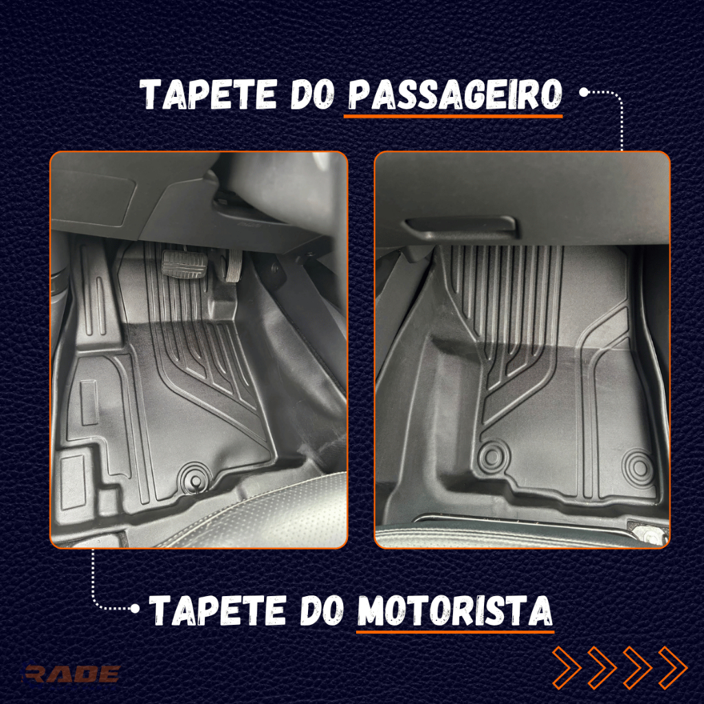 Tapete Bandeja 3D para Haval H6 2023 24 25 26 2027 com Borda Elevada - Linha Premium — imagem 2 de 2