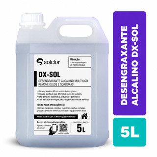 Desengordurante Incolor DX-Sol Solclor 5L – Ação Rápida Contra Óleos e Gorduras