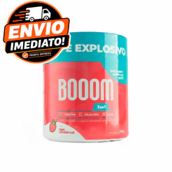 Creatina Big Monohidratada Boom -3 Em 1 C/colágeno E Bcaa Sabor Pink Lemonade