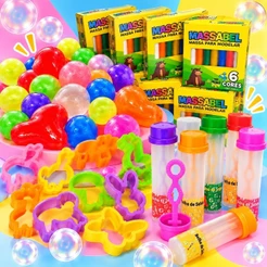 Kit 15 Cx Massinha de Modelar + 15 Tubo Para Bolha de Sabao + 30 Cortadores P/ Festa Lembrancinha