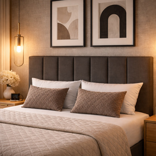 Kit Cabeceira De Cama Box Solteiro, Casal, Queen e King Adesiva Estofada Módulos 45x20cm - ENVIO RAPIDO em Oferta na Shopee