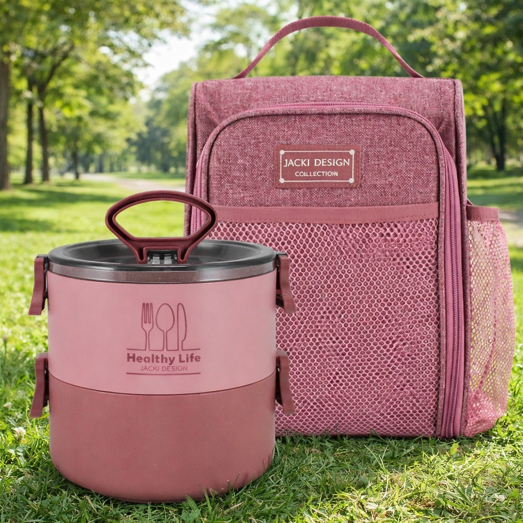 Conjunto Pote Marmita de 2 Andares e Bolsa Térmica- Jacki Design em Oferta na Shopee