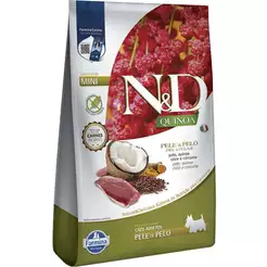 Ração N&d Quinoa Cães Mini Pele E Pelo Pato 7kg
