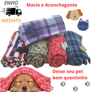 Cobertor Pet Macio e Quentinho para Cães e Gatos | Manta Lavável que Protege Sofá, Cama e Caminha em Oferta na Shopee