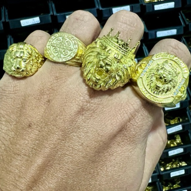 DEDEIRA ANEL RELIGIOSO MOEDA ANTIGA AJUSTÁVEL SÃO BENTO GUADALUPE JESUS DEUS LISO LEÃO JUDA em Oferta na Shopee