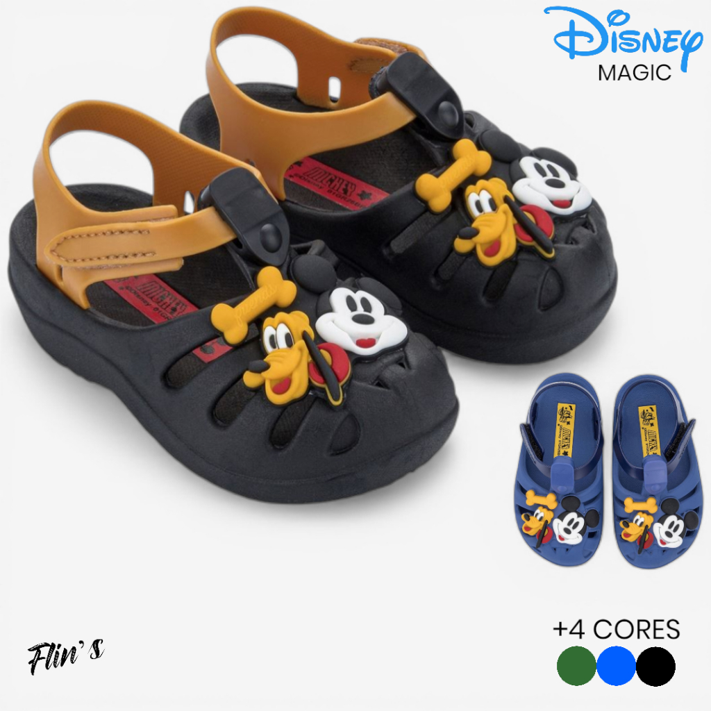 Sandália Infantil Disney Magic Mickey Pluto | Leve e Confortável