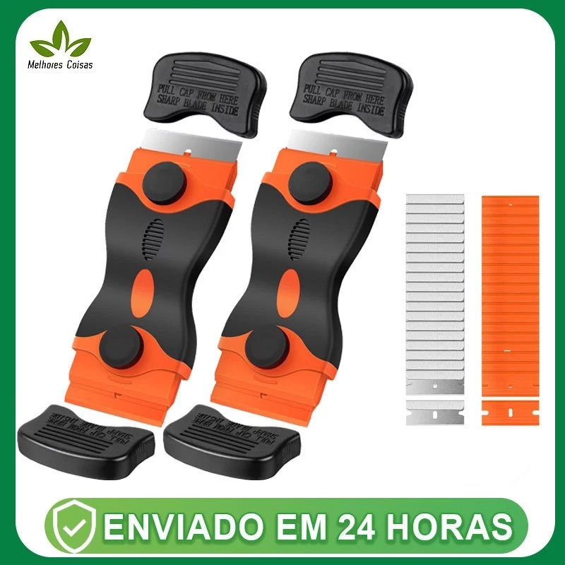 Ratinho  Duplo Raspador  Laminas  Plano Para Tintas Piso Vidro Cerâmica