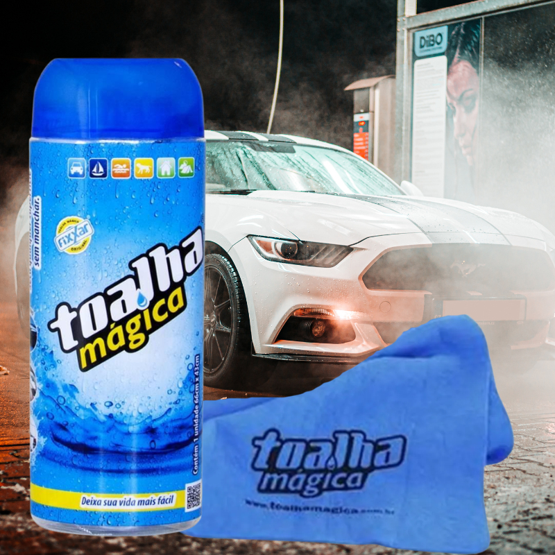 Toalha Automotiva Mágica Multiuso Fixxar 66x43cm - Absorção Rápida, Resistente e Prática