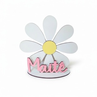 Kit Centro de Mesa Decorativo Margarida Personalizado Lembrancinha Aniversario MDF em Oferta na Shopee