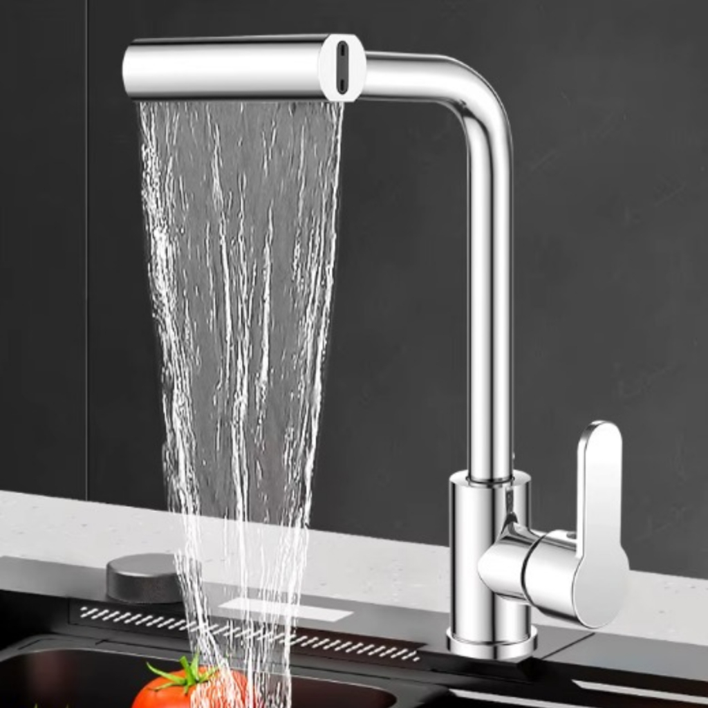Torneira Para Cozinha Bancada Quente E Fria 4 Jatos Cascata, Spray, Concentrado e Chuveirinho